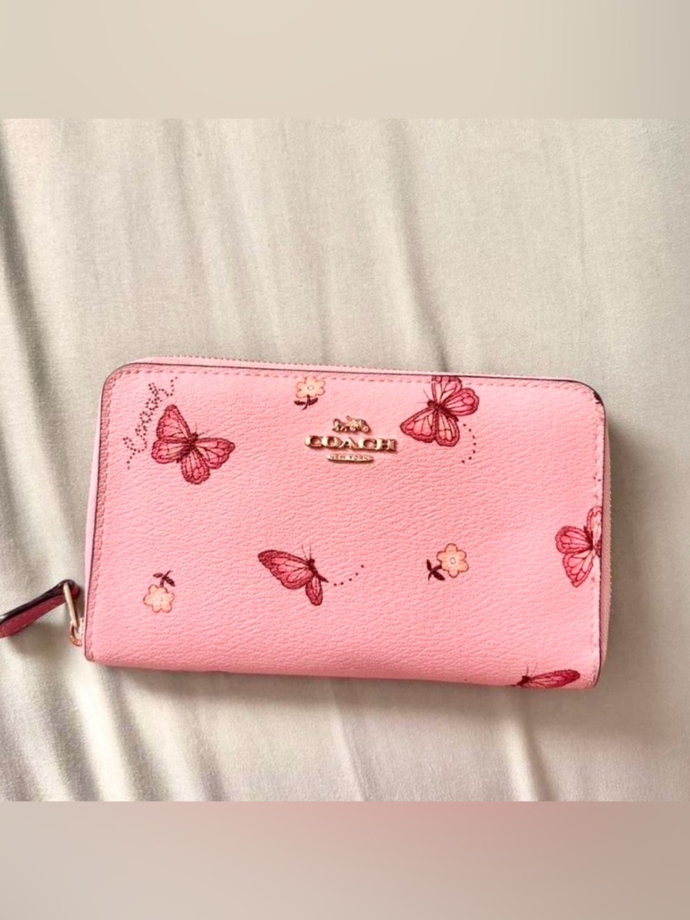 NWT Coach Signature Buckle Belt, 25 Mm MSRP $150 Gold Black Size One Size